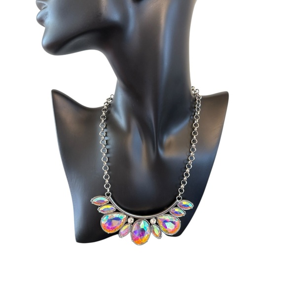 Elegant Multicolor Teardrop Necklace - Picture 1 of 6